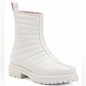 Napoleoni Leather Quilted Booties